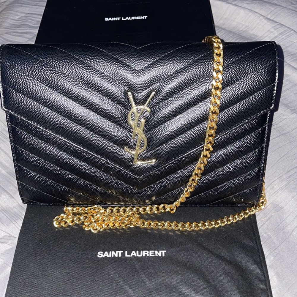 YSL C.WALLET (153Y) MONO GDP VERN. PATENT